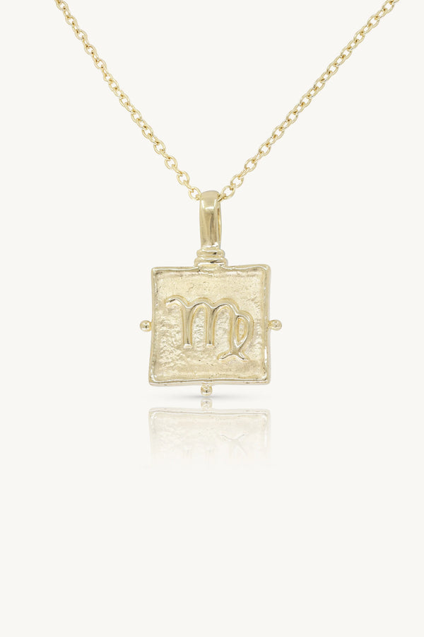 Virgo Zodiac Necklace - Gold