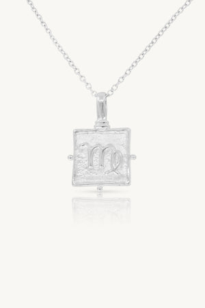 Virgo Zodiac Necklace - Silver