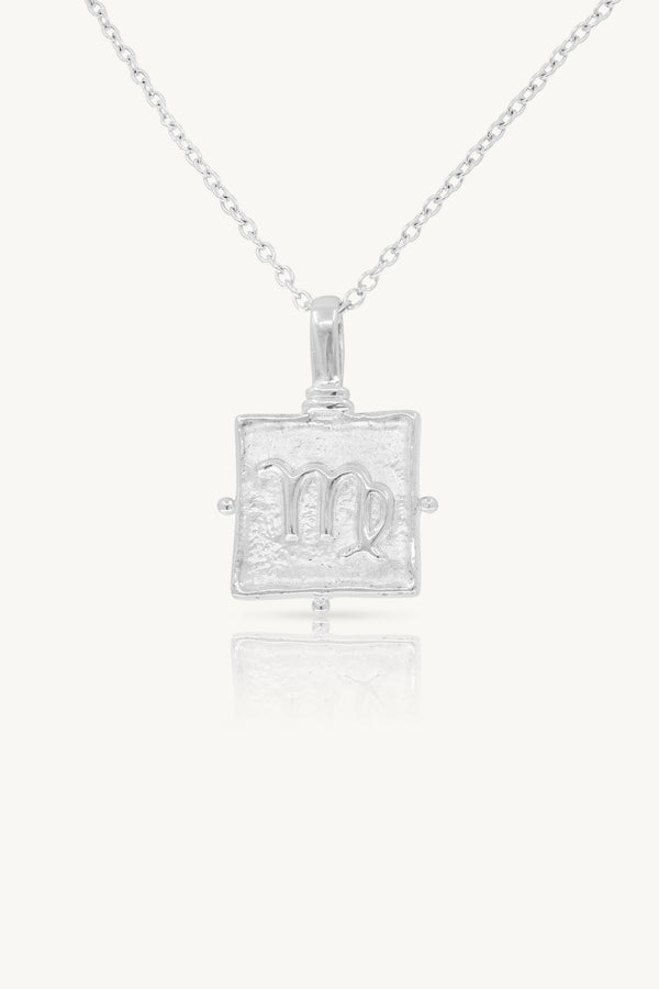 Virgo Zodiac Necklace - Silver