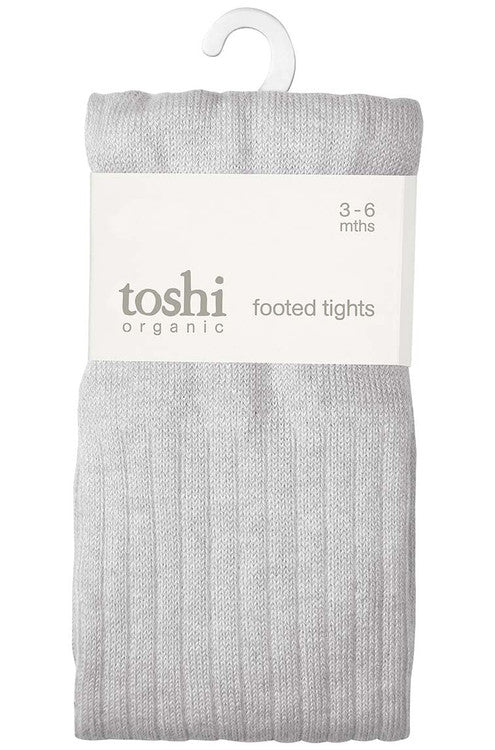 Baby Tights Organic Footed - Ash