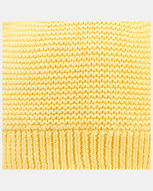 Organic Beanie Snowy - Banana fabric details