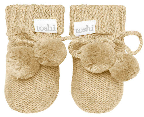 Organic Booties Marley - Driftwood