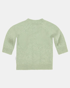 Organic Cardigan Remy - Matcha back