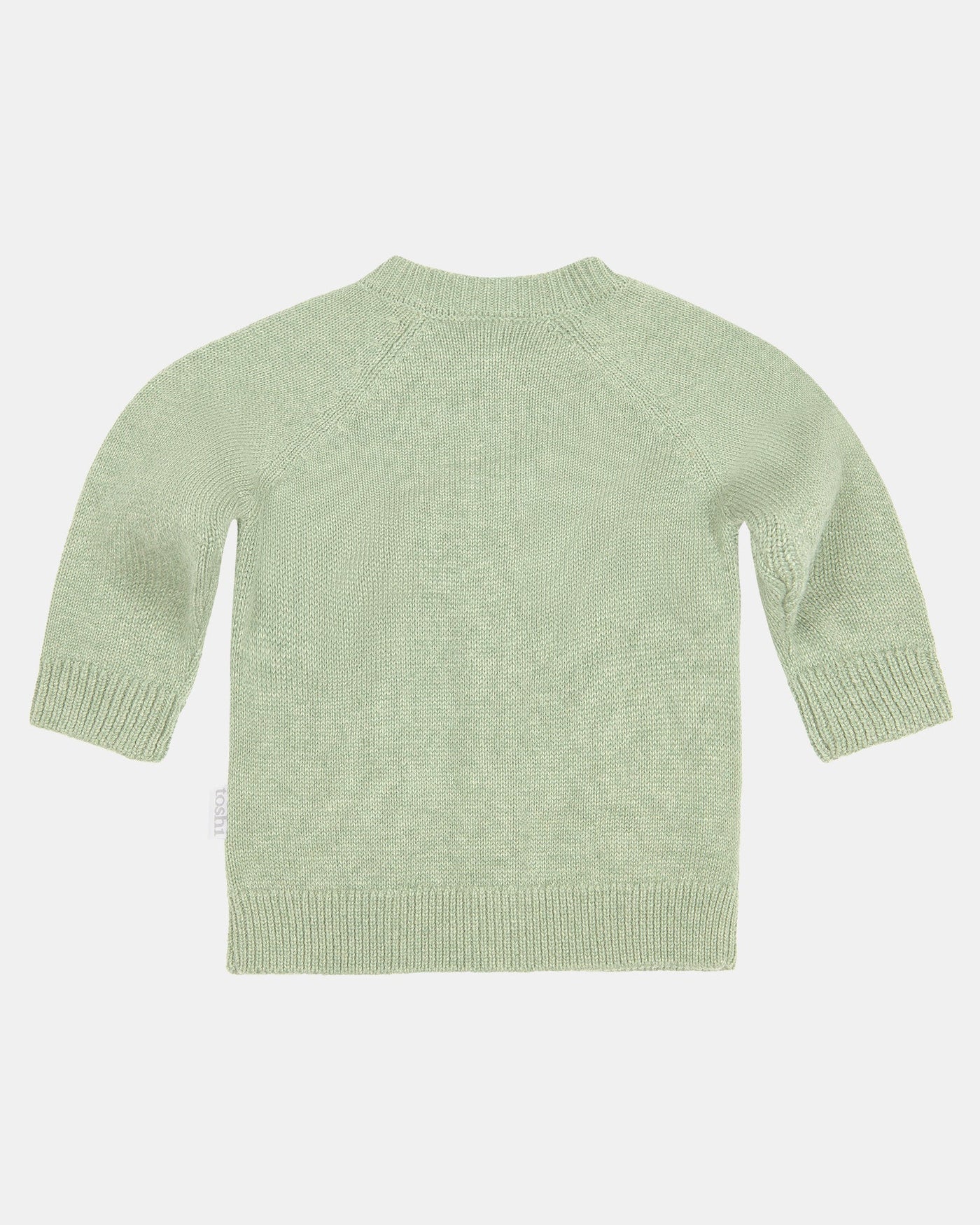 Organic Cardigan Remy - Matcha back