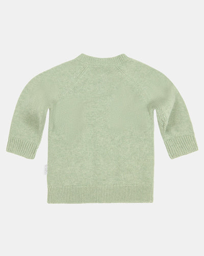 Organic Cardigan Remy - Matcha back