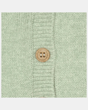 closer look Organic Cardigan Remy - Matcha button