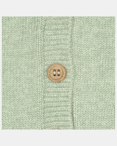 closer look Organic Cardigan Remy - Matcha button