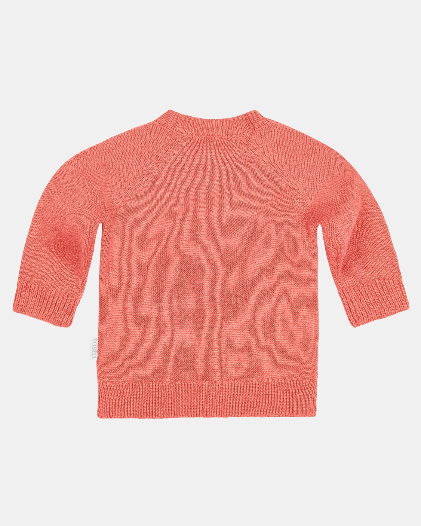 Organic Cardigan Remy - Paprika back