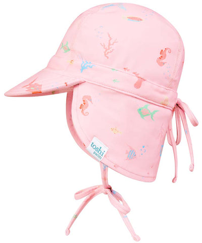 Swim Flap Cap - Coral