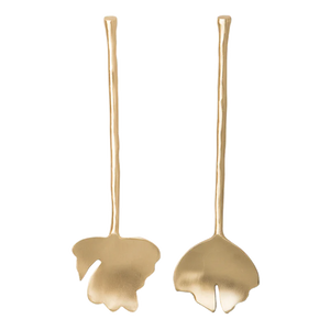 Urban Nature Culture Salad Server Set of Two - Leaves