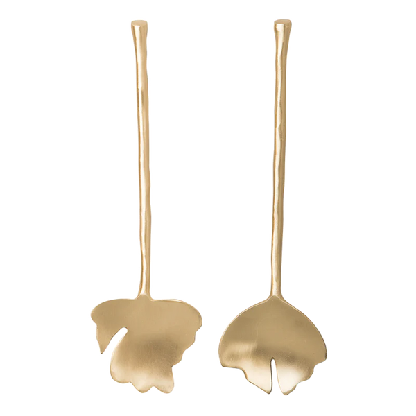 Urban Nature Culture Salad Server Set of Two - Leaves