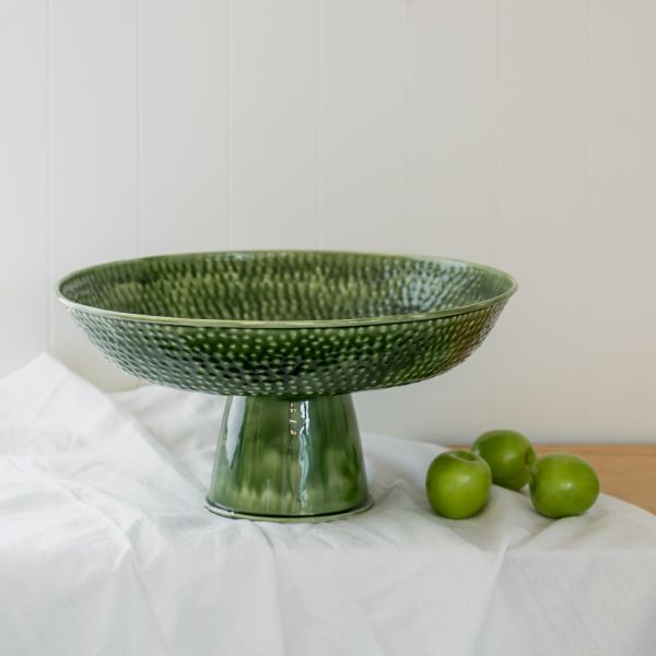 Footed Tray - Green