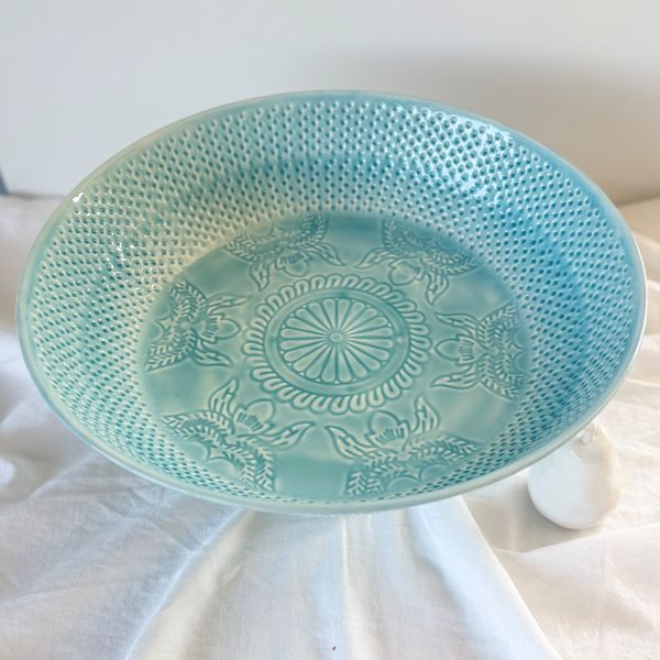 Footed Tray - Light Blue