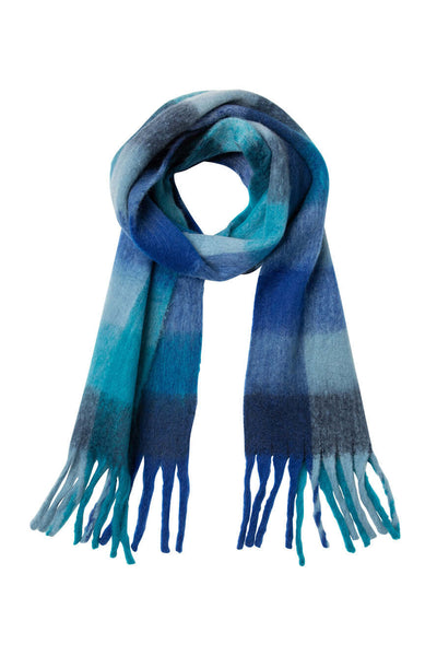 Alps Scarf - Arctic/Cobalt Blue Check