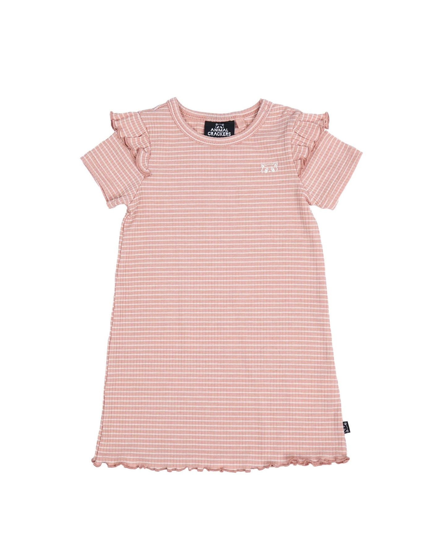 Frill Rib Tee Dress