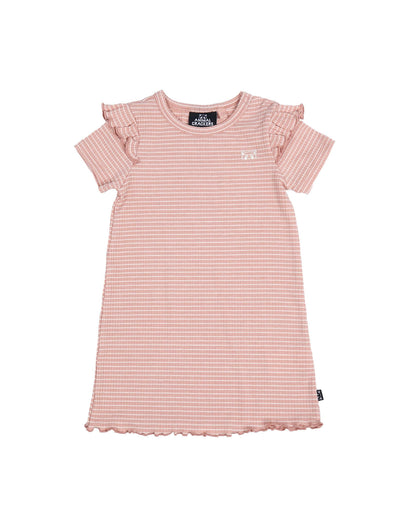 Frill Rib Tee Dress