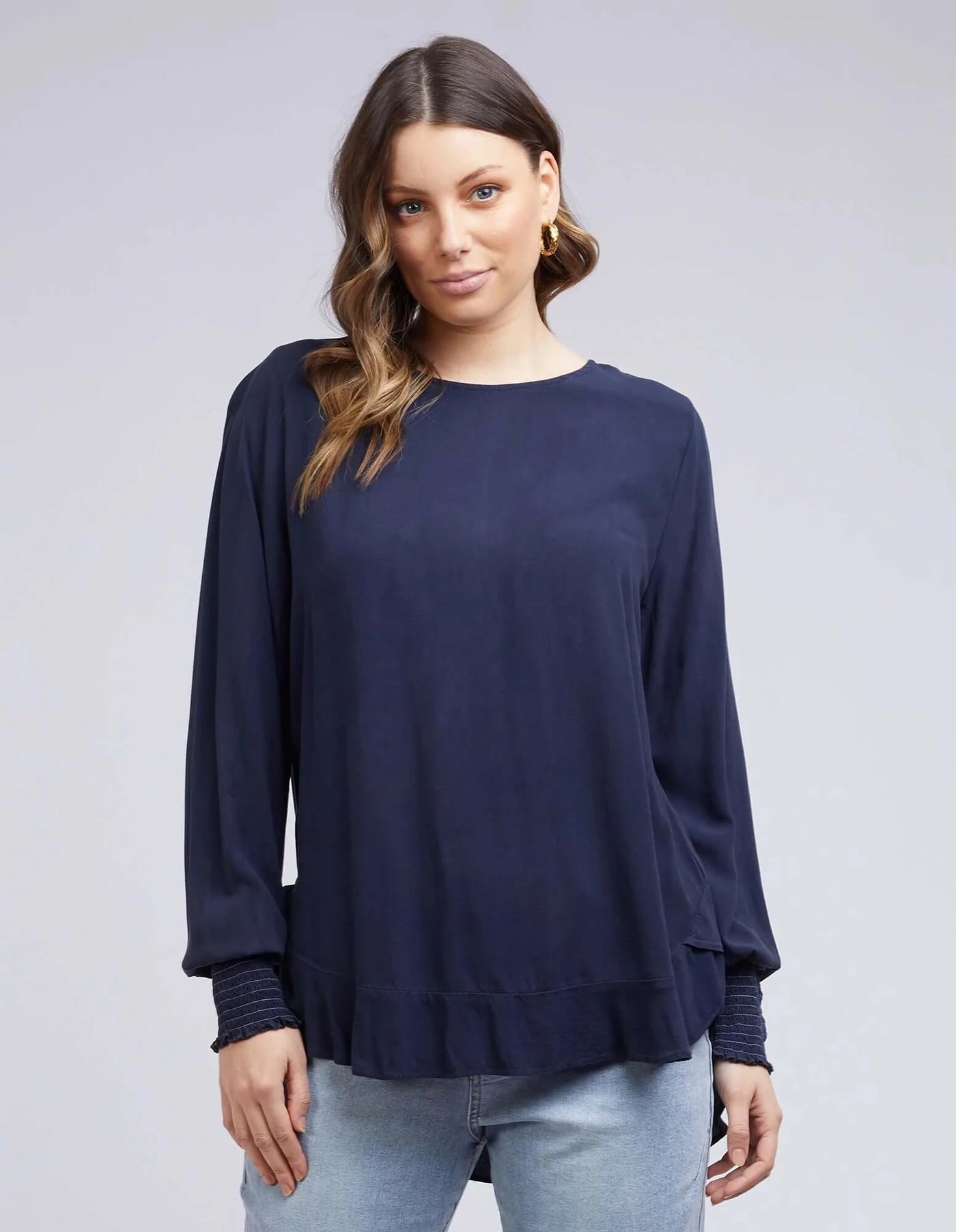 Marion Top -Navy