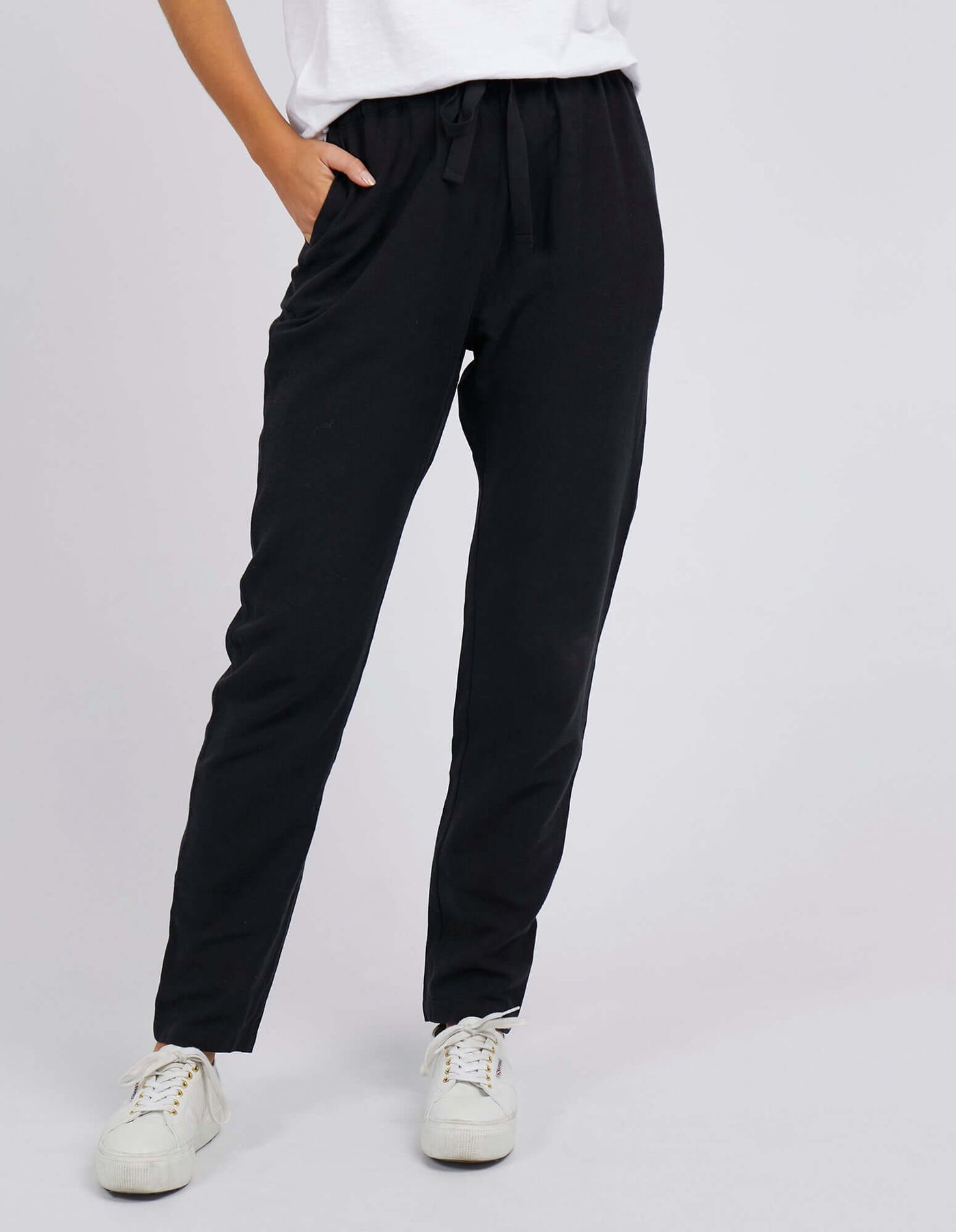 Harper Linen Pant - Black