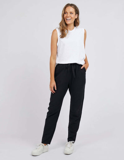 Harper Linen Pant - Black