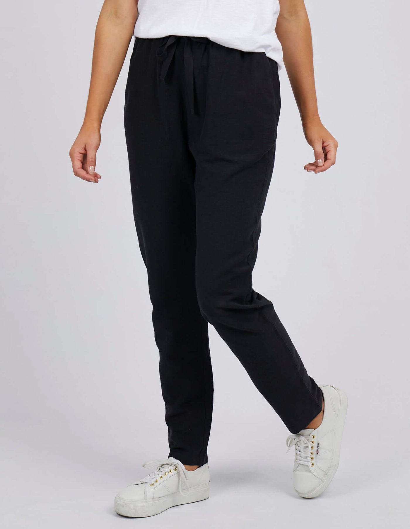 Harper Linen Pant - Black