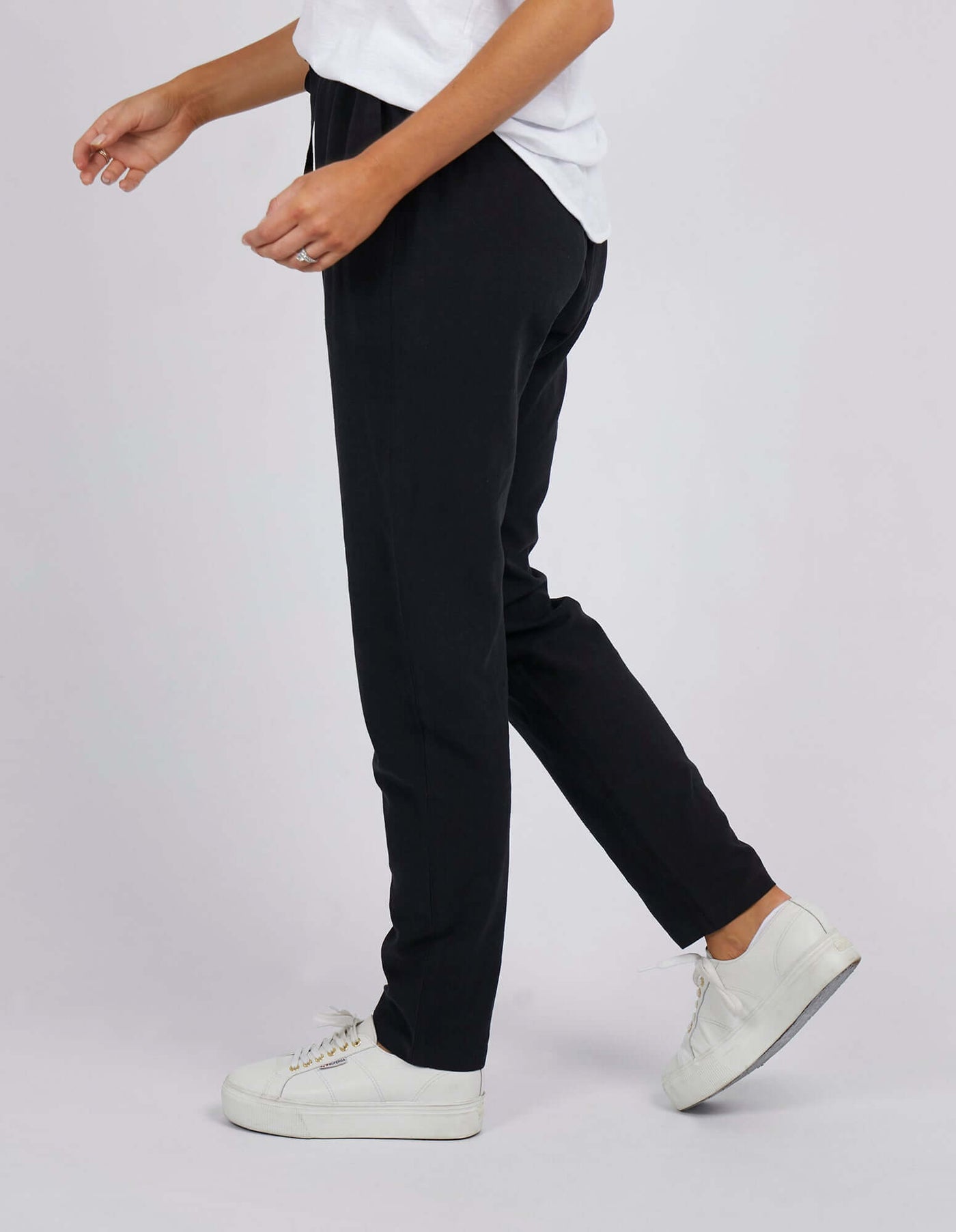 Harper Linen Pant - Black