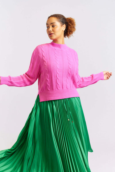 Amber Sweater - Hot Pink