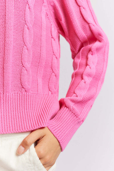 Amber Sweater - Hot Pink