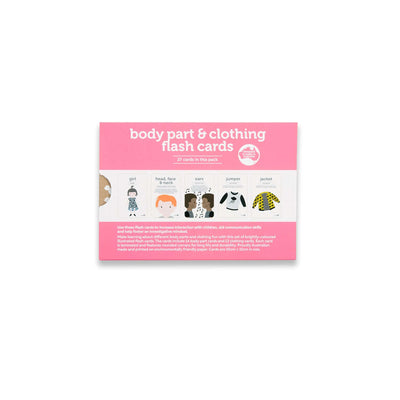 Body Parts and Clothing Flash Cards