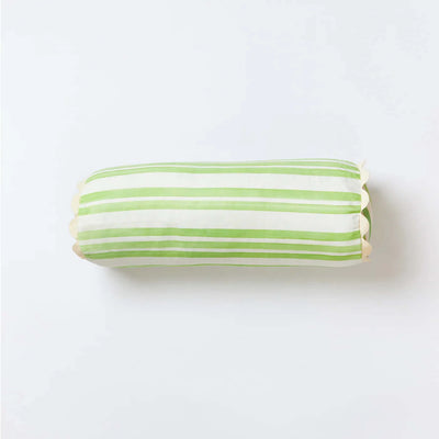 Green Stripe Bolster Cushion 60x20