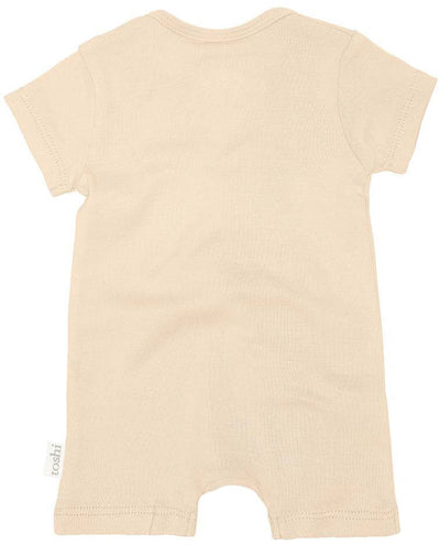 Dreamtime Organic Onesie Short Sleeve - Almond