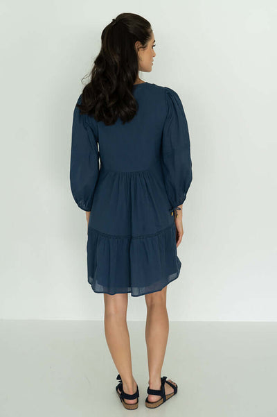 Blossom Dress - Navy