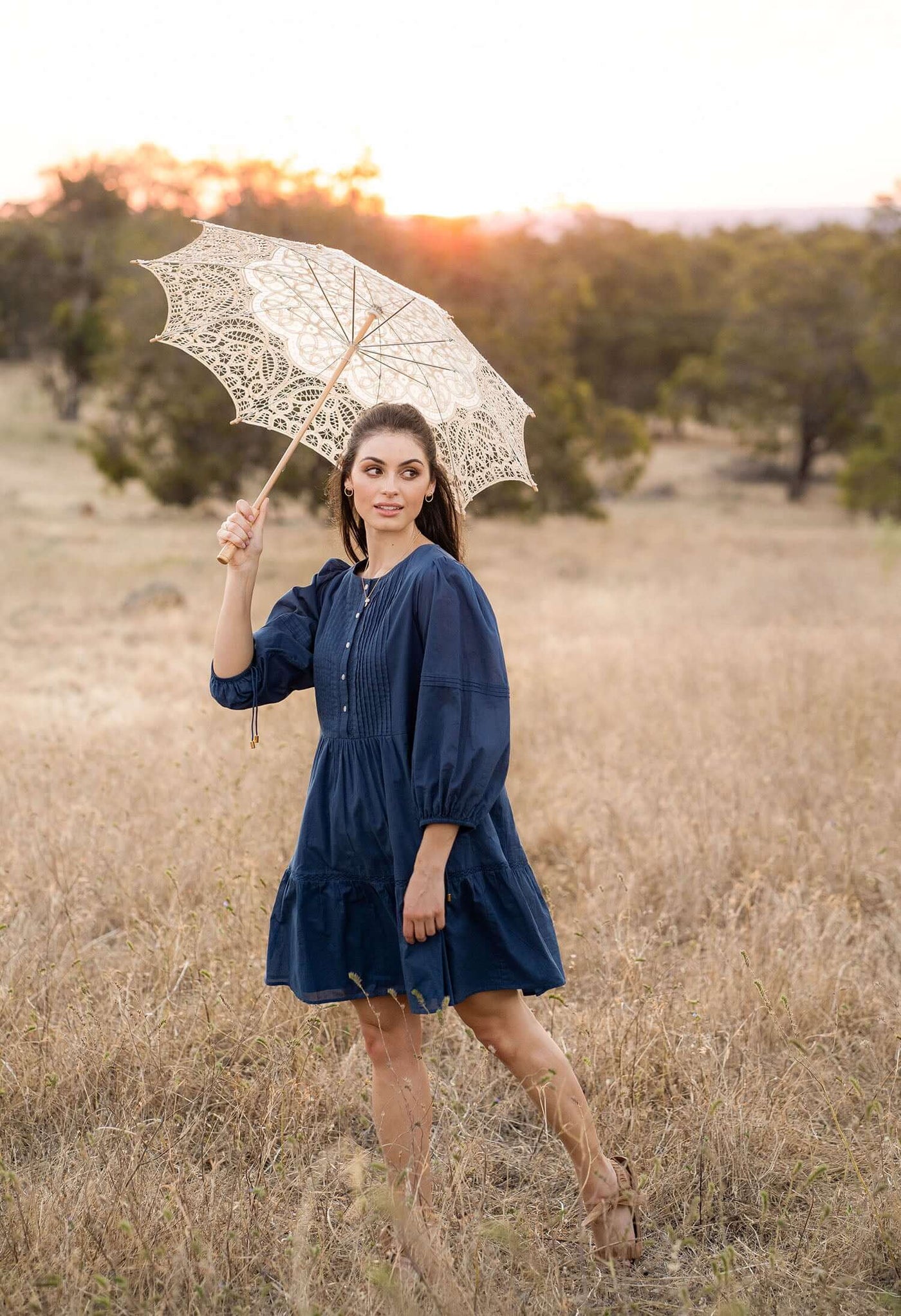 Blossom Dress - Navy