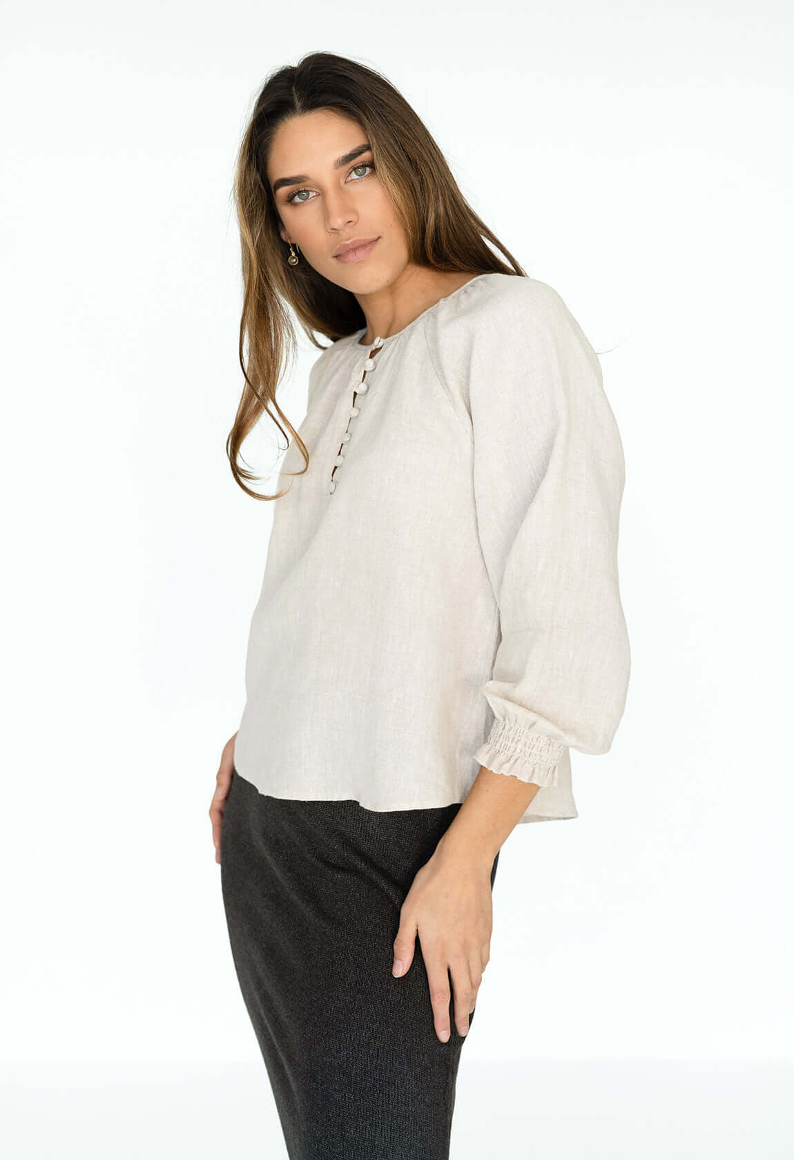 Fleur Blouse - Natural