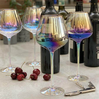 Pearl Lustre Gold Trim Wine Glass - Set of Four