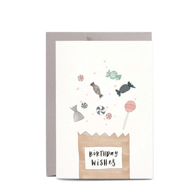 Birthday Lolly Bag Greeting Card