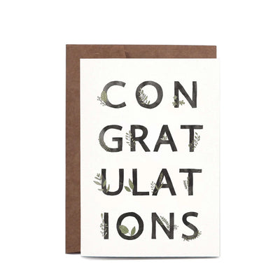 Congratulations Botanic Greeting Card