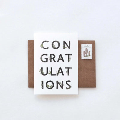 Congratulations Botanic Greeting Card