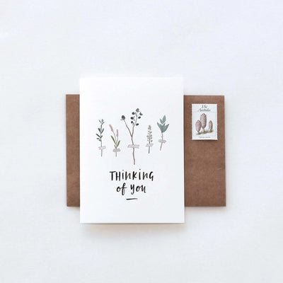 Thinking Of You Botanic Greeting Card