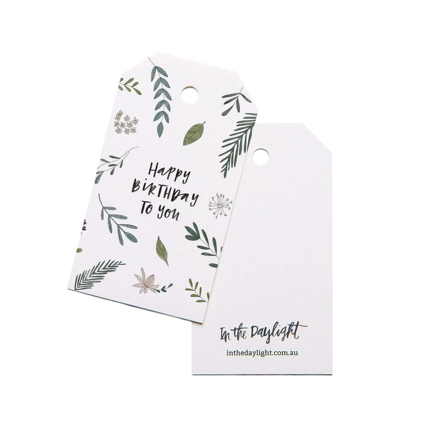 Botanic Birthday Gift Tag Set of 5