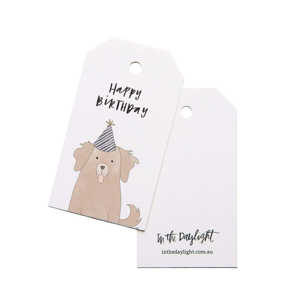 Birthday Dog Gift Tag Set of 5