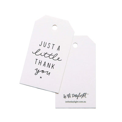 Just a Little Thank You Gift Tag Set of 5