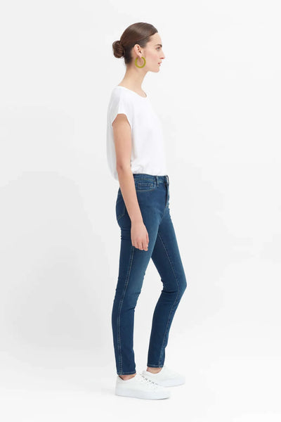 Olso Skinny Leg High Rise Jean - Dark Blue Rinse