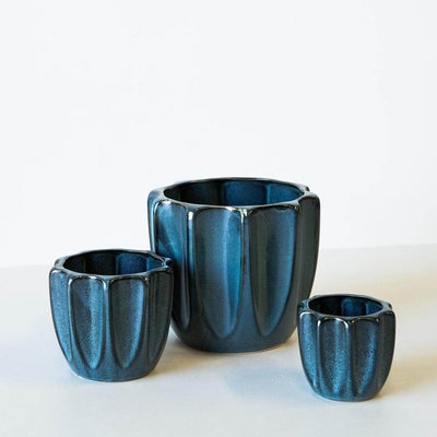 Jean Pot Matte Blue - Three Sizes