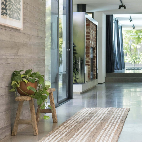 Zebra Home Osbourne Stripe Jute Rug - Various Sizes