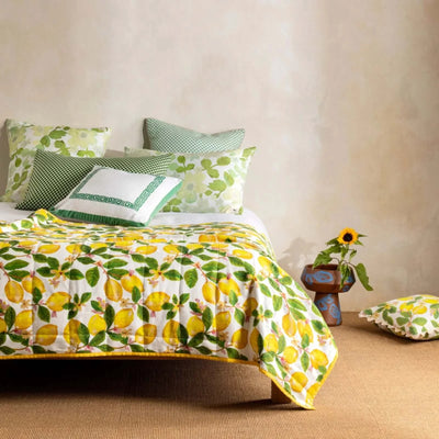 Mini Pastel Floral Green Pillowcases - Set of 2