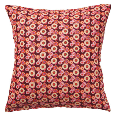 Mollie Linen Euro Pillowcase Set - Rosewood
