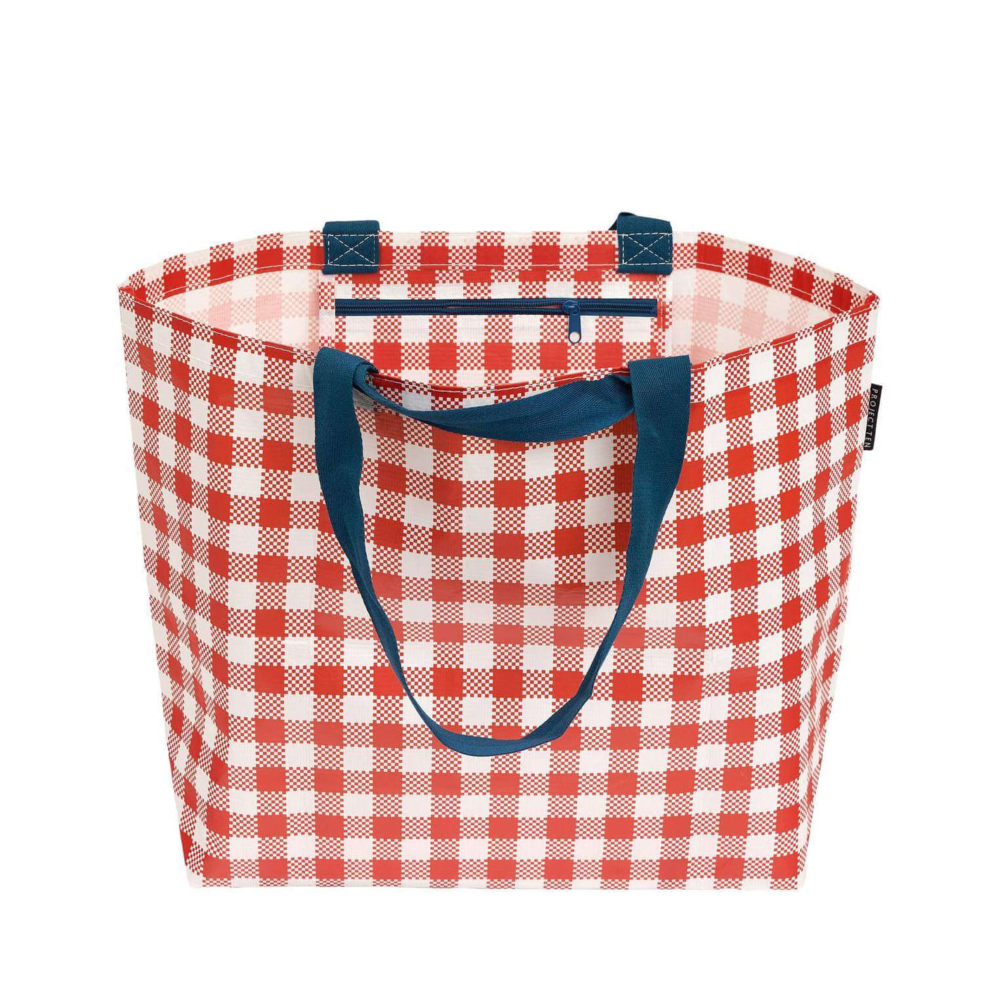 Medium Tote - Red Checkerboard