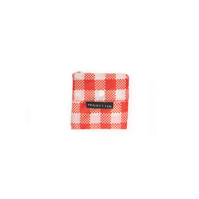 Pocket Shopper - Red Checkerboard
