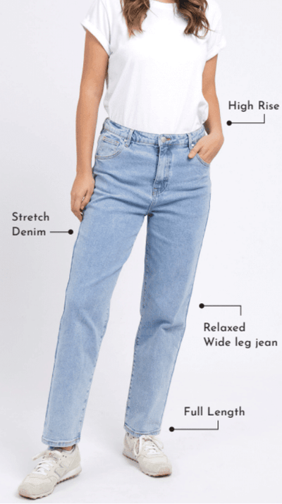 Enmore Wide Leg Jean - Light Blue