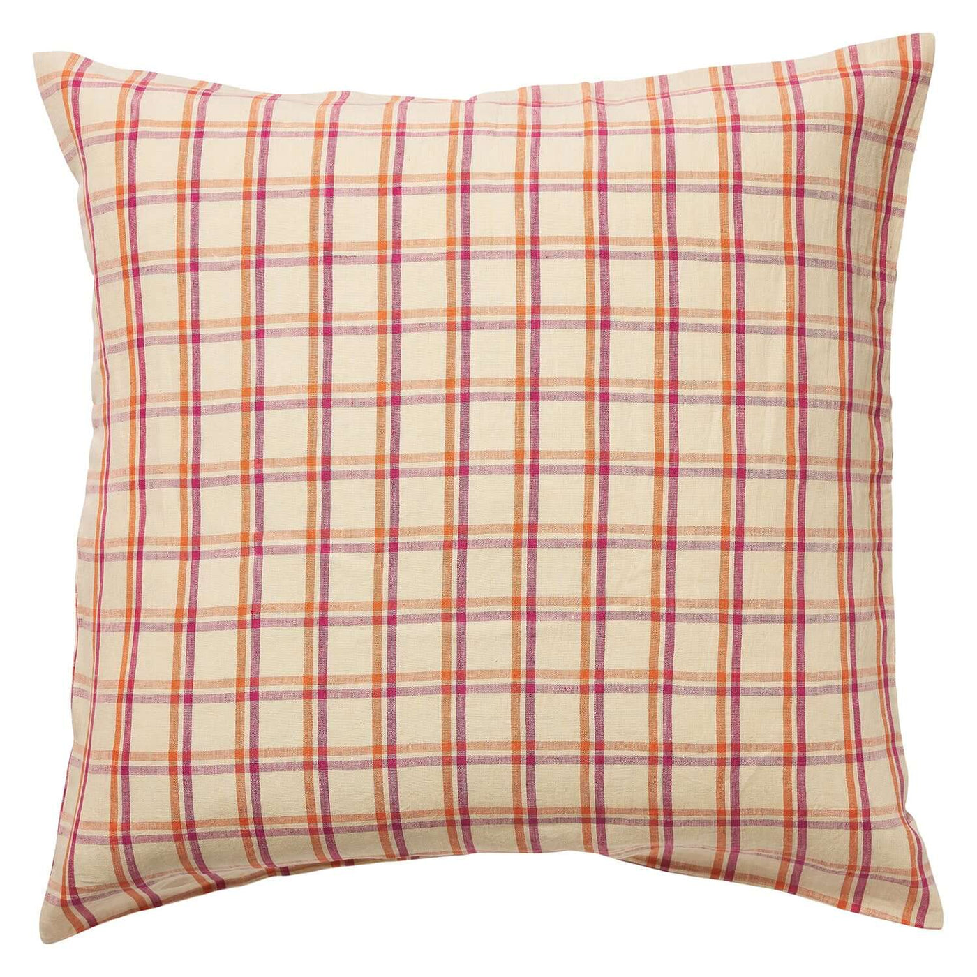 Sian Linen Euro Pillowcase Set - Poppy